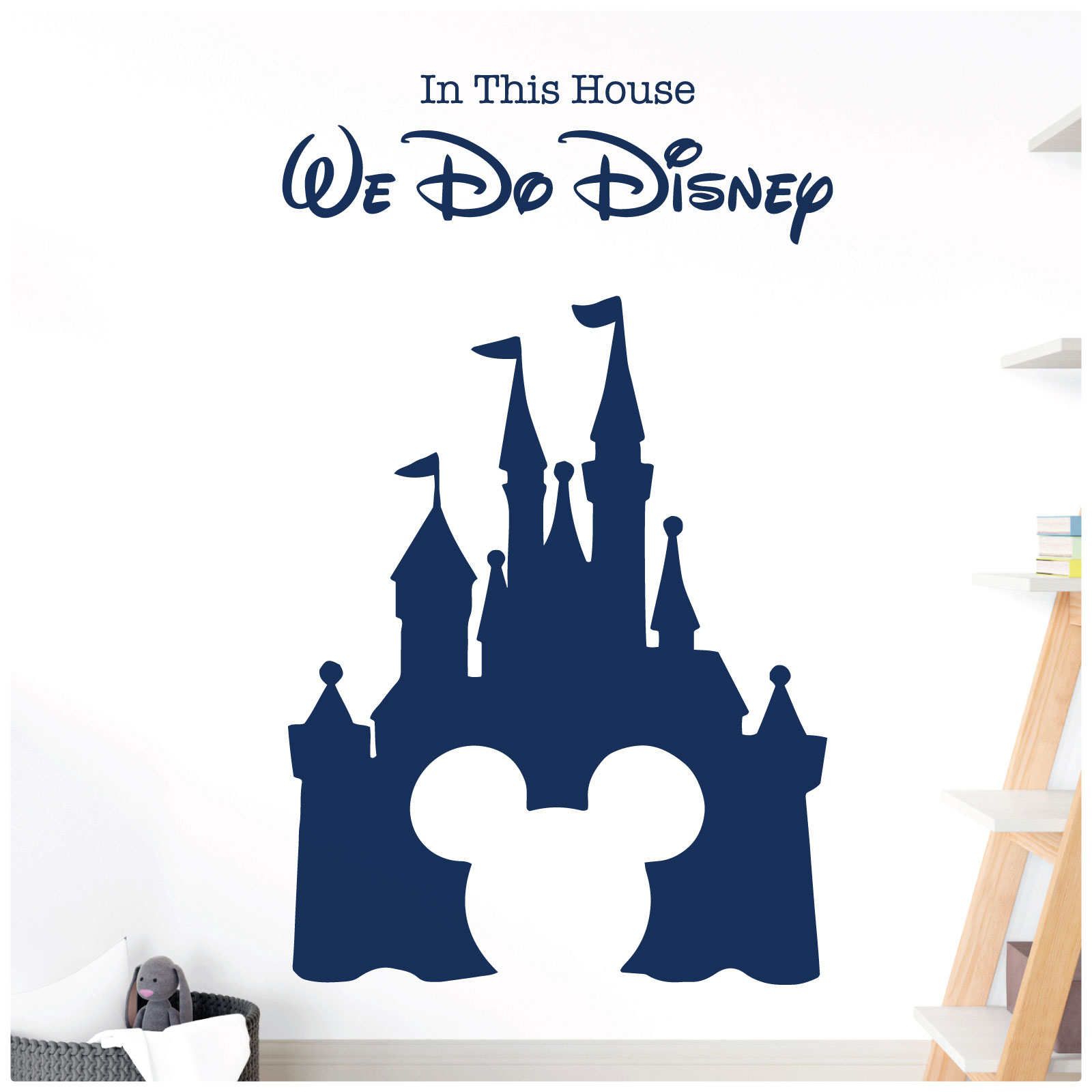 We Do Magic - Fairy Castle, Mickey Mouse Inspired - Children's Playroom Vinyl Wall Sticker UK