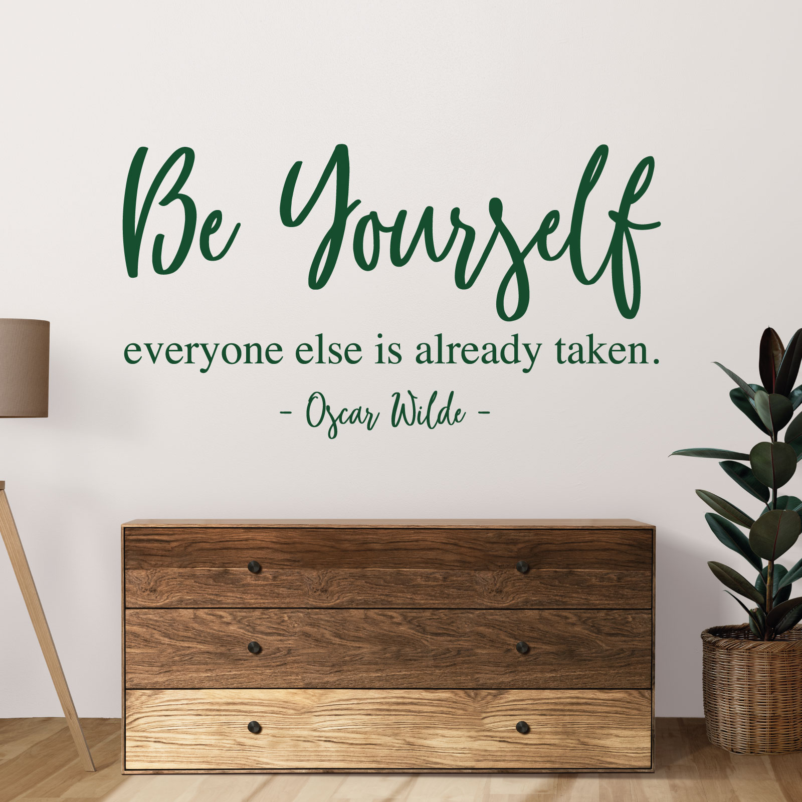 Be Yourself, Everyone Else is Already Taken - Oscar Wilde Quote Vinyl Wall Sticker UK
