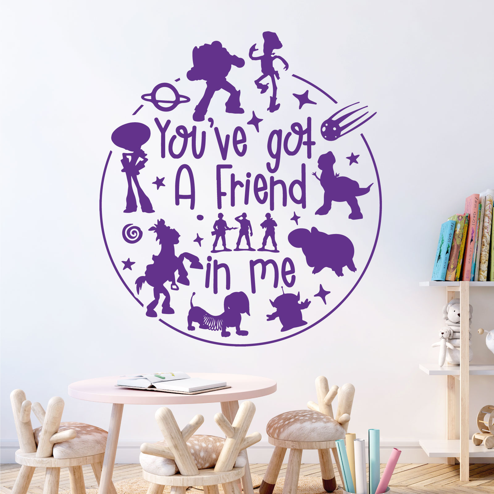 You've Got a Friend in Me - Disney Toy Story Quote Vinyl Wall Sticker UK