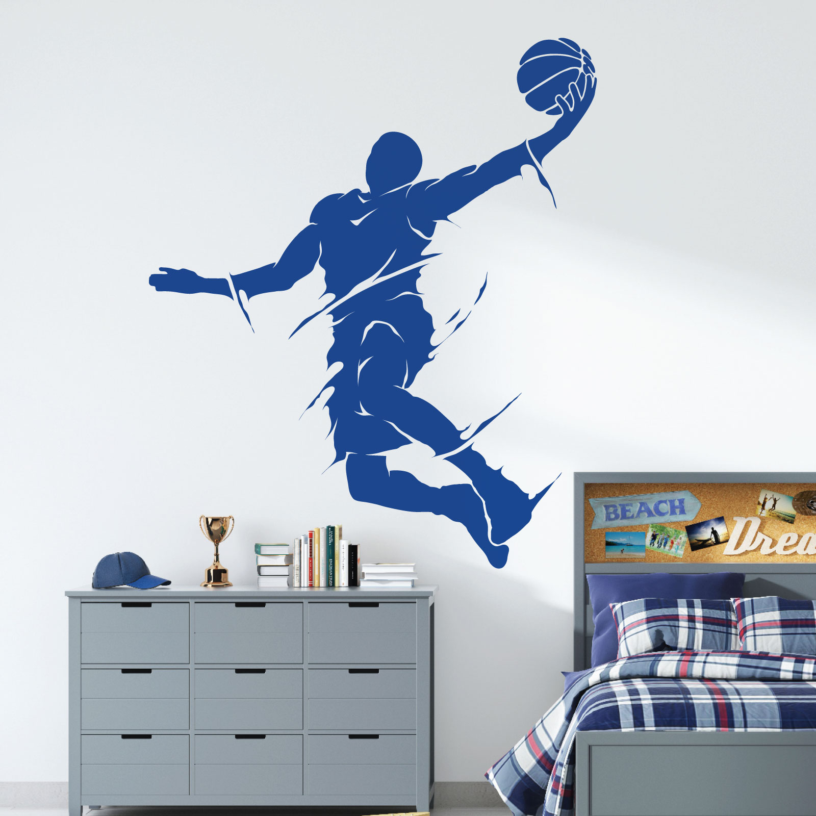 Basketball Player Jumping - NBA Game Sports Vinyl Wall Sticker UK