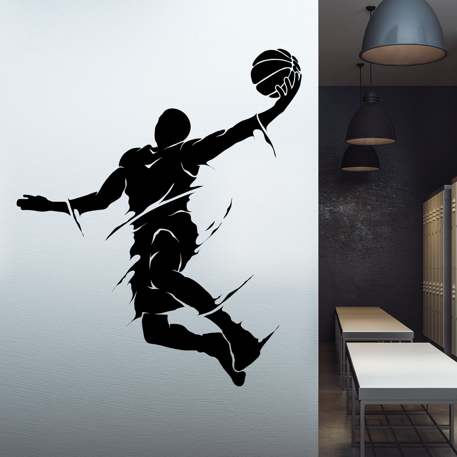 Basketball Player Jumping - NBA Game Sports Vinyl Wall Sticker UK