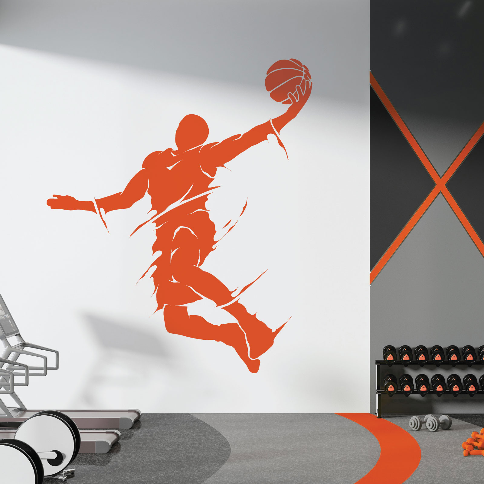 Basketball Player Jumping - NBA Game Sports Vinyl Wall Sticker UK