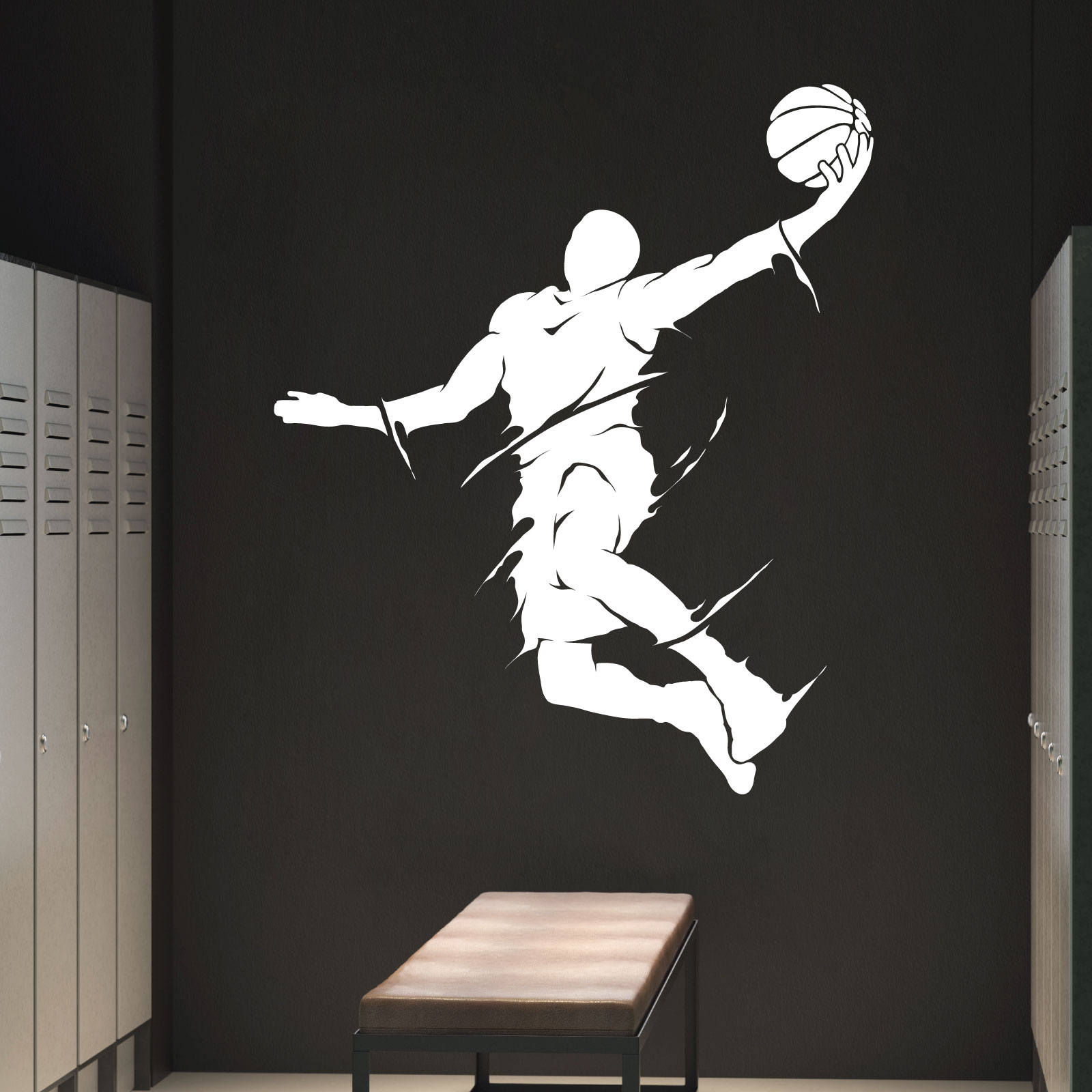 Basketball Player Jumping - NBA Game Sports Vinyl Wall Sticker UK