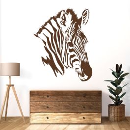 Wall Designer | Zebra Head Silhouette Wall Sticker - Safari Africa ...