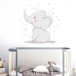 Its A Baby Nursery Wall Decals - Giant Giraffe And Elephant Wall Stickers