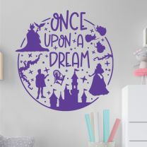 Once Upon a Dream - Sleeping Beauty Maleficent Disney Decal Wall Sticker