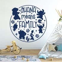 Ohana Means Family - Lilo and Stitch - Disney Inspired Decal Wall Sticker