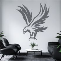 Flying Eagle - Wings, Feathers & Claws - Decal Wall Sticker