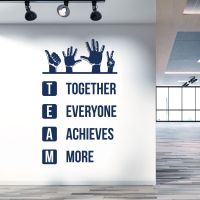 Team - Together Everyone Achieves More - Corporate Office Motivational Vinyl Wall Sticker UK