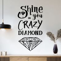 Shine on You Crazy Diamond - Pink Floyd Song Lyrics Vinyl Wall Sticker UK