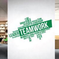 Teamwork, Leadership, Training, Skills, Goal, Respect - Corporate Office Vinyl Wall Sticker UK