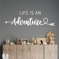 Life is an Adventure - Inspirational Quote Vinyl Wall Sticker UK