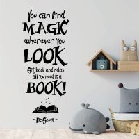 You Can Find Magic Wherever You Look - Dr Seuss Quote Vinyl Wall Sticker UK