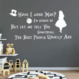 Alice In Wonderland Wall Stickers Uk - Wallpaper Alice In Wonderland Cheshire Cat Wall Stickers Art Design Diy Self Adhesive Decoration Removable 3d Vinyl Decal For Home Living Room Bedroom Bathroom Kitchen Decor Mural Quotes Amaone Amazon Co Uk Home, Premium wall sticker available in 8 sizes and 37 colours.