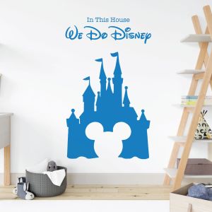 We Do Magic - Fairy Castle, Mickey Mouse Inspired - Children's Playroom Vinyl Wall Sticker UK