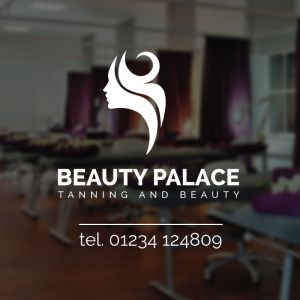 Beauty Salon Logo - Name, Telephone, Website - Custom Vinyl Sign Sticker UK