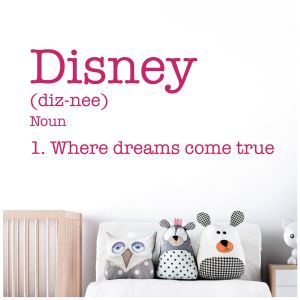 Where Dreams Come True - Fairy Tale Inspired Children's Bedroom Vinyl Wall Sticker UK