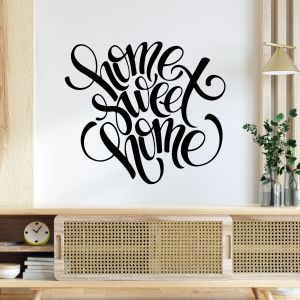 Home Sweet Home - Home Family Quote Vinyl Wall Sticker UK