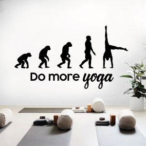 Do More Yoga - Wellness Yoga Studio Vinyl Wall Sticker UK