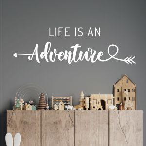 Life is an Adventure - Inspirational Quote Vinyl Wall Sticker UK