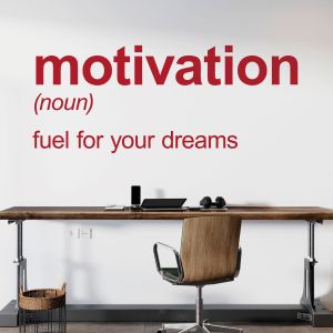 Motivation - Fuel for Your Dreams - Motivational Quote Vinyl Wall Sticker UK