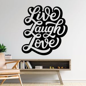 Live Laugh Love - Home Living Room Quote Vinyl Wall Sticker UK