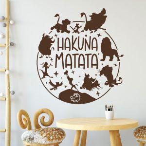 Hakuna Matata - Disney Lion King Inspired Quote Vinyl Wall Sticker UK