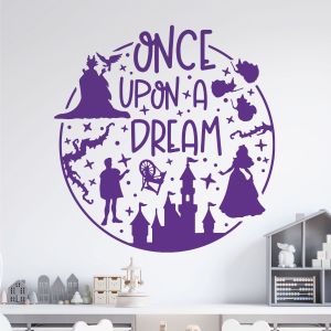 Once Upon a Dream - Disney Sleeping Beauty Quote Vinyl Wall Sticker UK