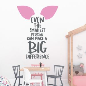 Even the Smallest Person Can Change the Course of the Future - Winnie the Pooh Quote Vinyl Wall Sticker UK