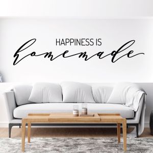 Happiness is Homemade - Family Home Quote Vinyl Wall Sticker UK