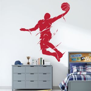 Basketball Player Jumping - NBA Game Sports Vinyl Wall Sticker UK