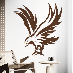 Flying Eagle - Wings, Feathers and Claws - Vinyl Wall Sticker UK