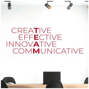 TEAM - Effective, Creative, Innovative, Communicative - Corporate Office Motivational Vinyl Wall Sticker UK
