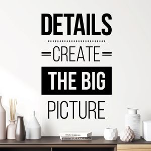 Details Create the BIG Picture - Office Motivational Vinyl Wall Sticker UK