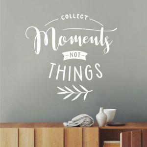 Collect Moments not Things - Family Wall Decal Sticker