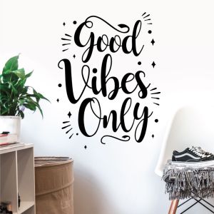 Only Good Vibes - Motivational Decal Wall Sticker