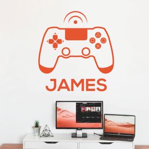 Game Console, Game Controller - XBox, Playstation Personalised Name Decal Wall Sticker