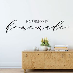 Happiness is Homemade - Family Love Motivational Quote Decal Wall Sticker