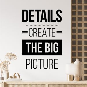 Details Create the BIG Picture - Office Motivational Decal Wall Sticker