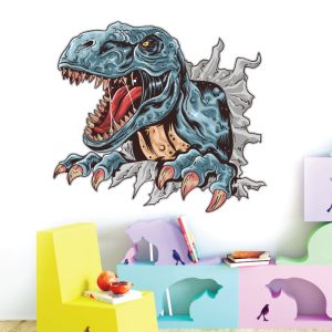 Roaring T-Rex Dinosaur Claws - Boys Bedroom Wall Sticker 