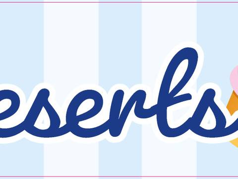 Ice cream parlour banner — Shop signage