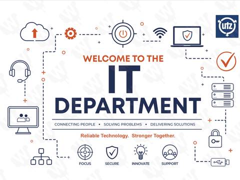 IT Department wayfinding — Office signage