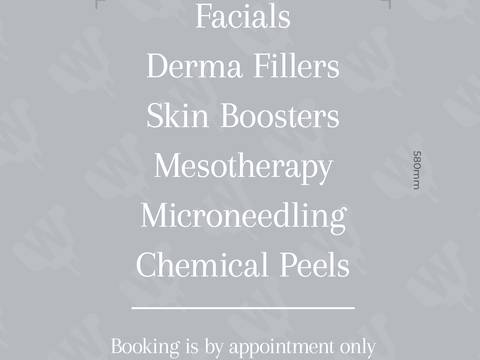 Facials & skin treatments — Price list