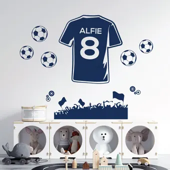 Name Football Shirt Sticker